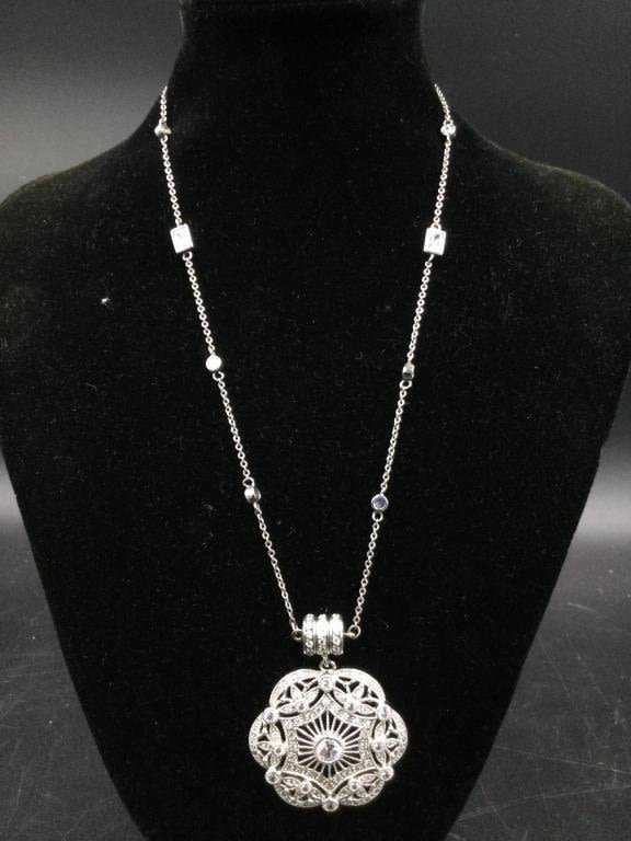 Lot 85: Sterling Chain & Pendant