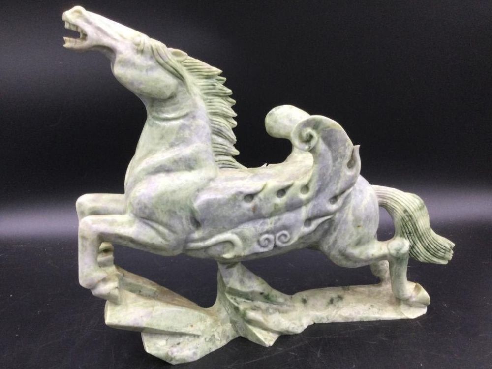 Lot 105: Carved Jade Horse