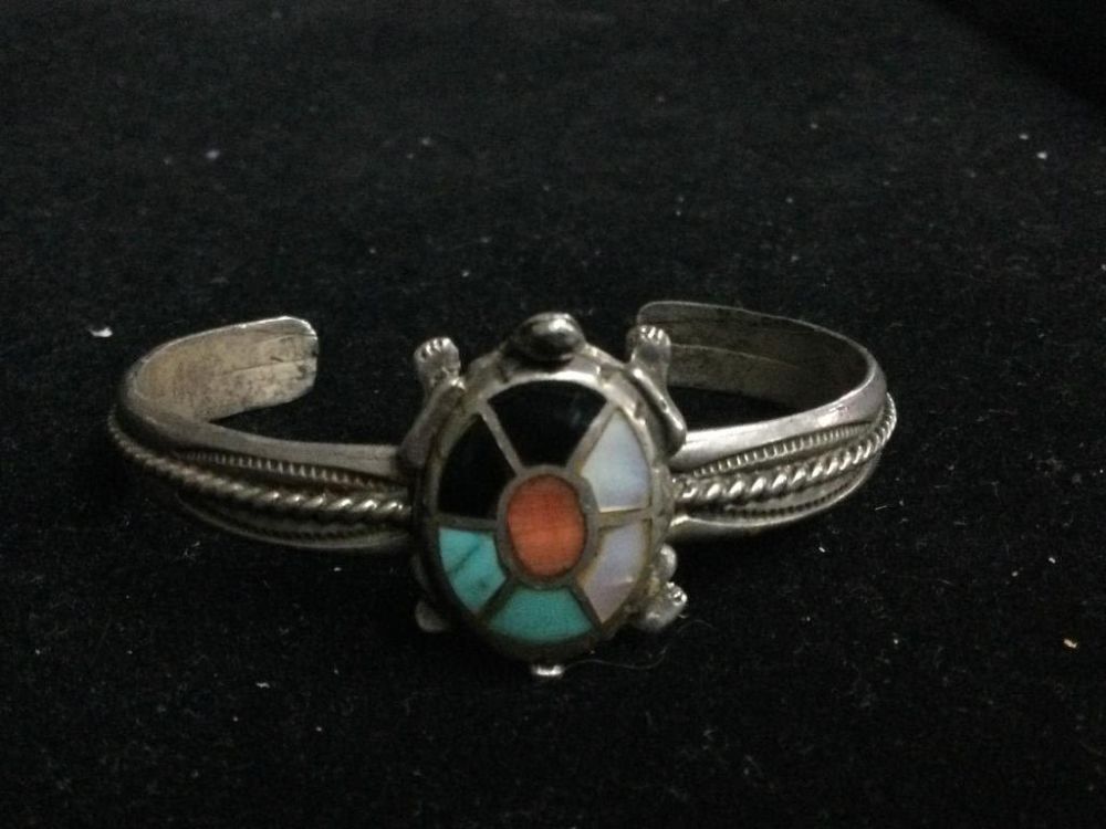 Lot 113: Sterling  Zuni Bracelet