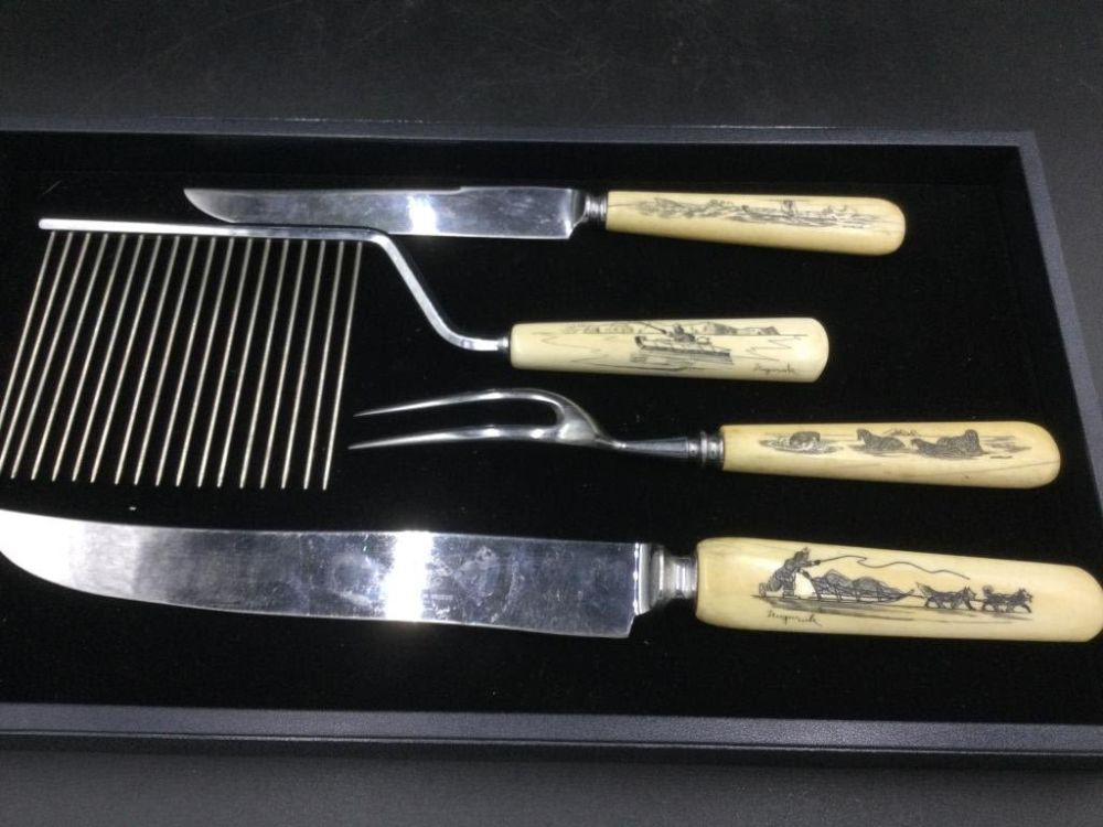 Lot 132: Carved Serving Pieces