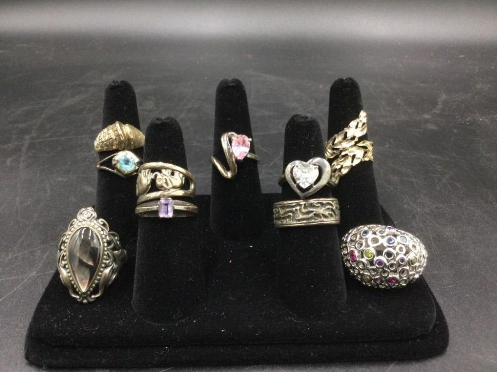 Lot 140: Sterling Rings
