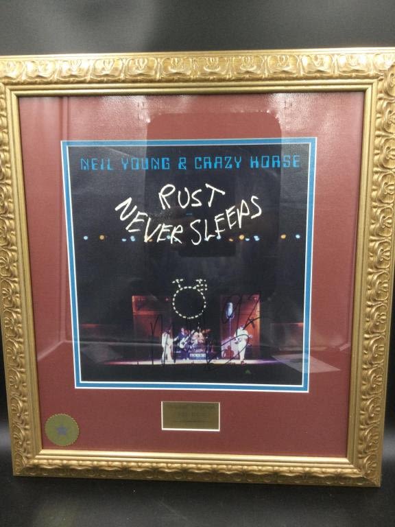 Lot 154: Neil Young & Crazy Horse Rust Never Sleeps Signed