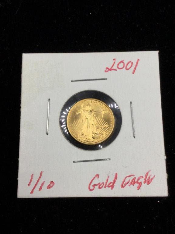 Lot 172: 1/10 Gold Eagle 2001