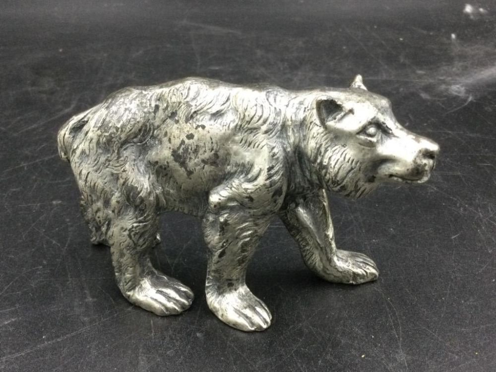 Lot 201: Peltro Italy Pewter Bear