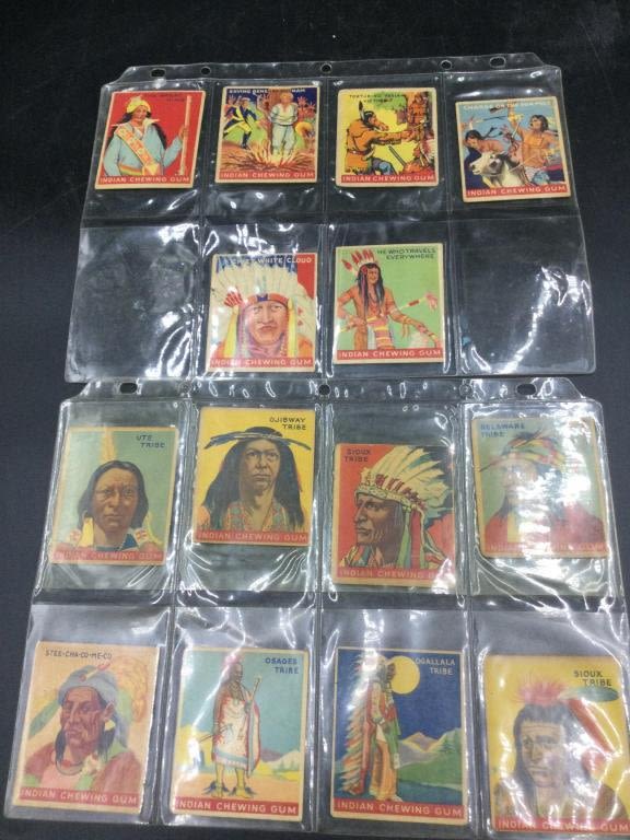Lot 261: Vintage Indian Cards "Indian Gum"