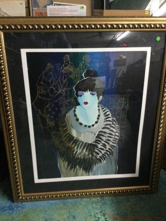 Lot 279: Itzchak Tarkay "Liza at the Party"