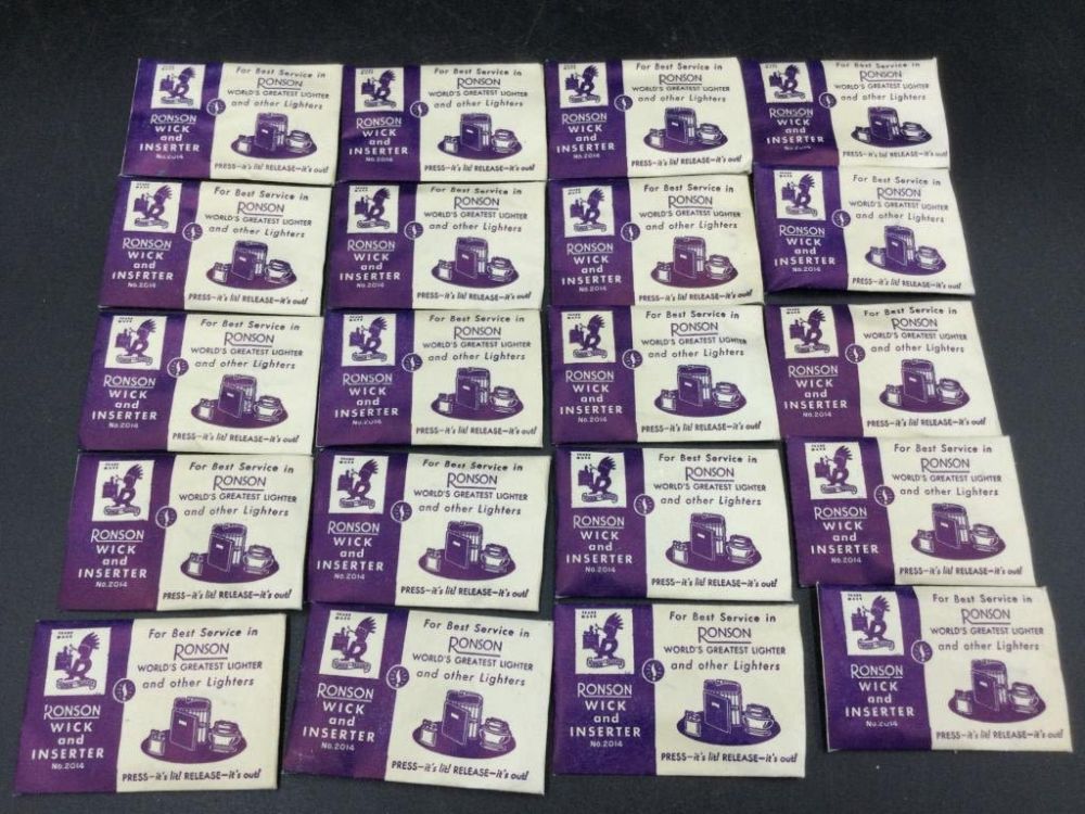 Lot 289: Vintage Ronson Wicks & Inserts