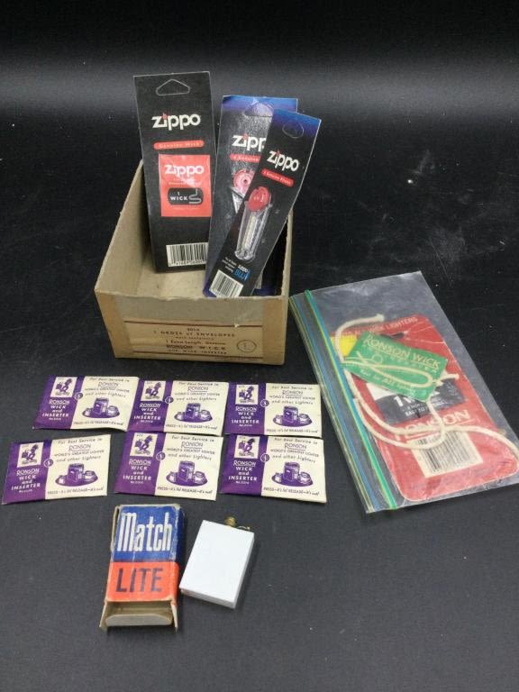 Lot 290: Vintage Ronsons Inserts & Wicks & More