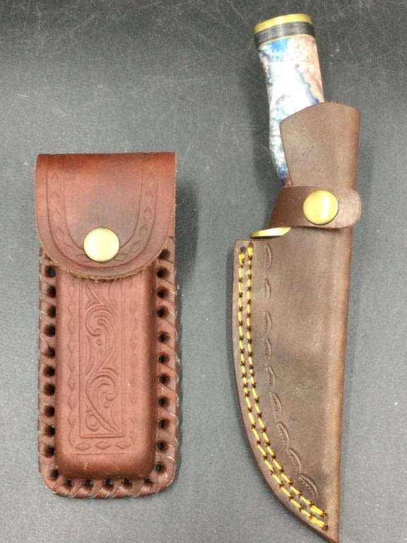Lot 299: Damascus Steel Knifes