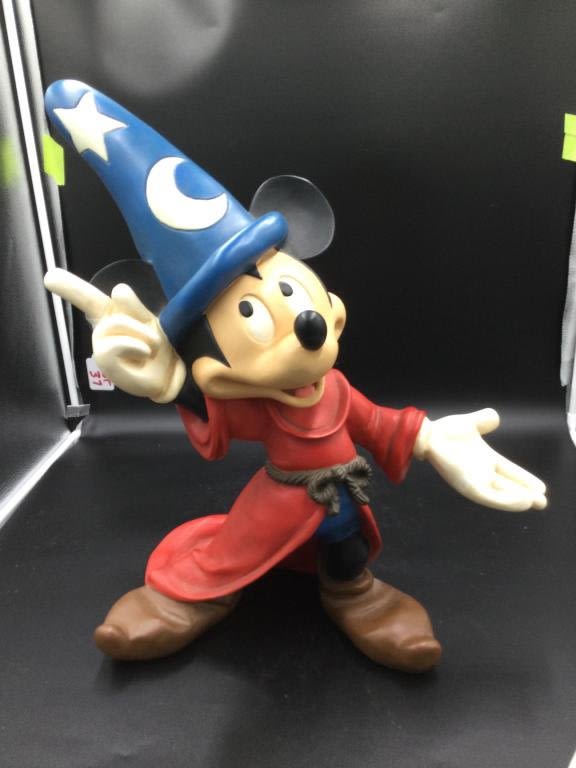 Lot 37: Antique Sorcerer Mickey Sculpture/ Display