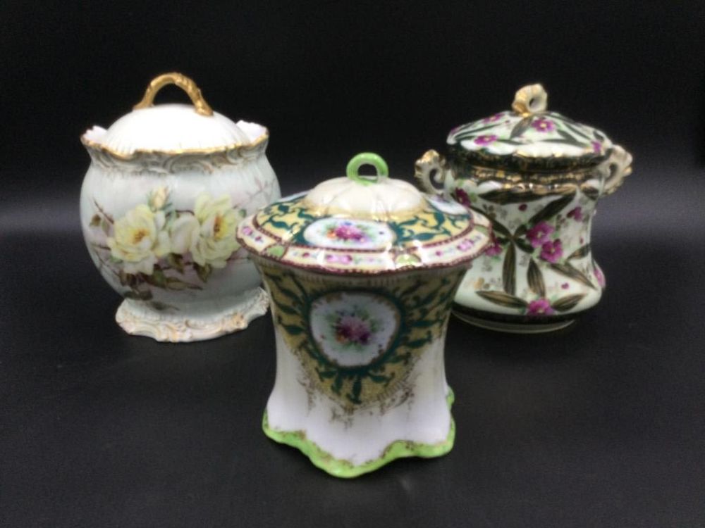 Lot 53: Vintage Porcelain Biscuit Jars