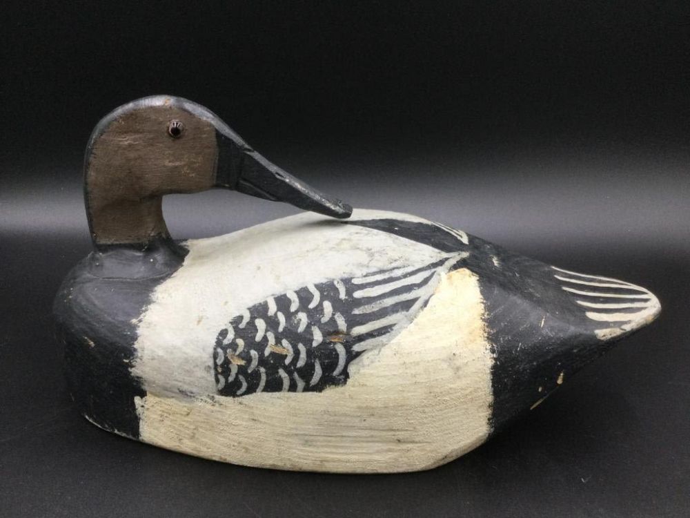 Lot 56: Vintage Canvas Back Duck Decoy