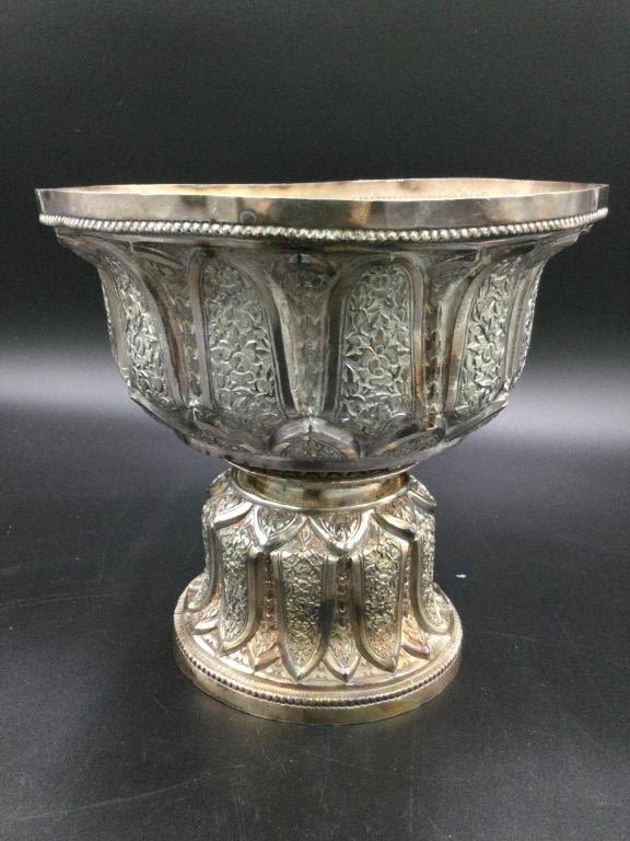 Lot 80: Silver Pedestal Bowl