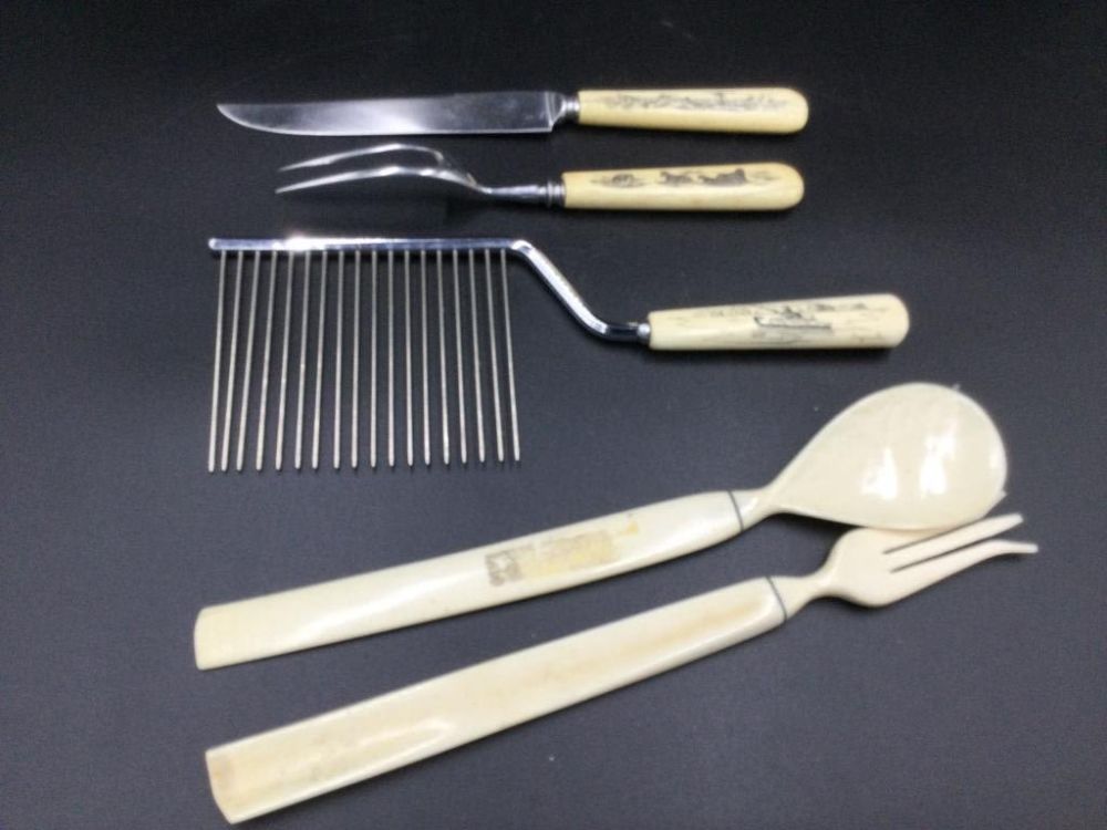 Lot 88: Carved Utensils Scrimshaw
