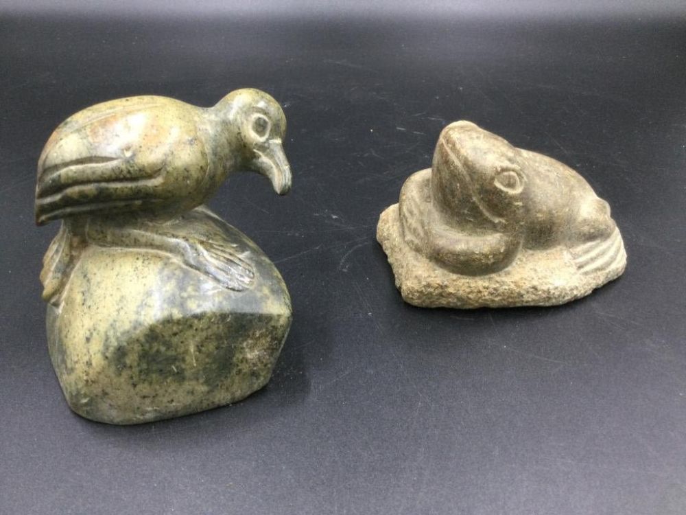 Lot 109: Vintage Carved Alaskan Soapstone