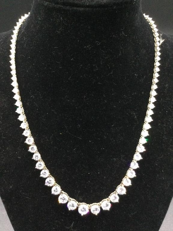 Lot 110: Sterling Necklace