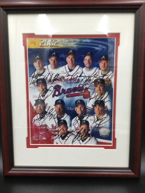 Lot 119: Signed Atlanta Brave Picture