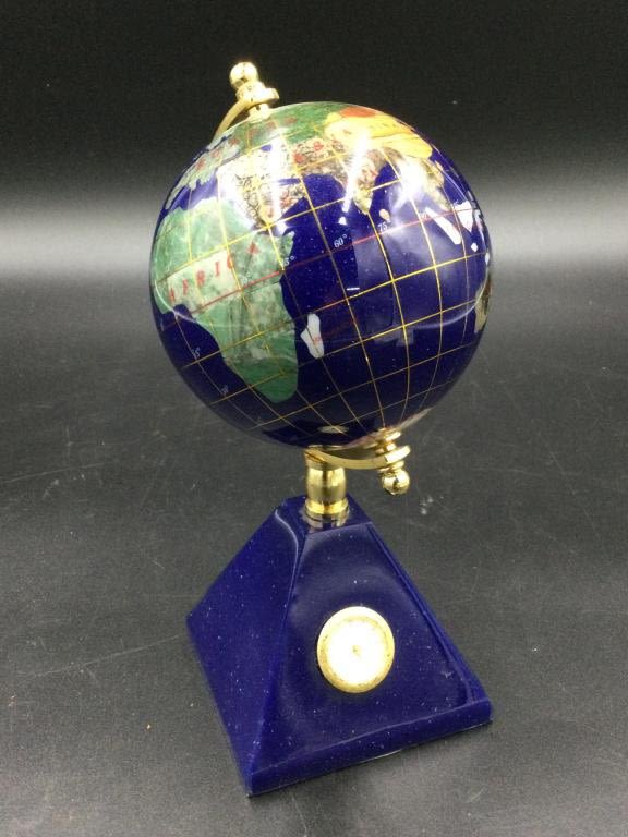 Lot 139: Desktop Gemstone Globe