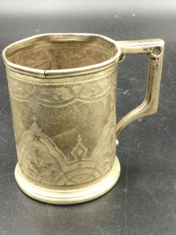 Lot 161: Antique Sterling Cup