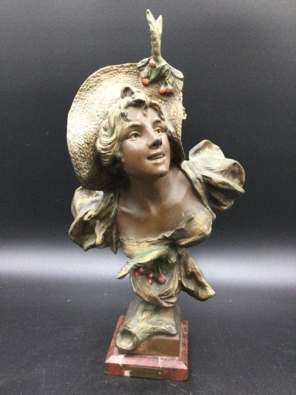 Lot 163: P. Rigual Art Nouveau Signed
