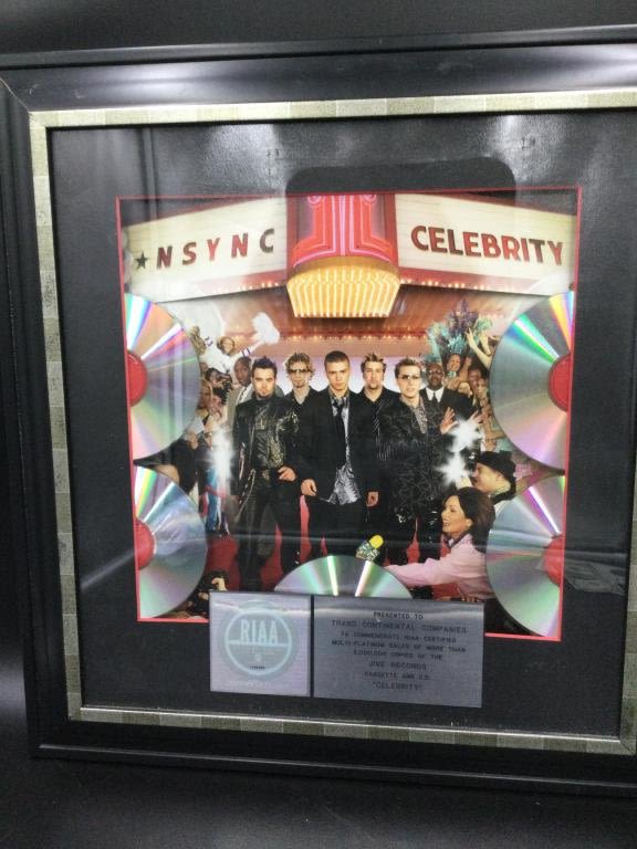 Lot 164: NSYNC Certified Sales Award