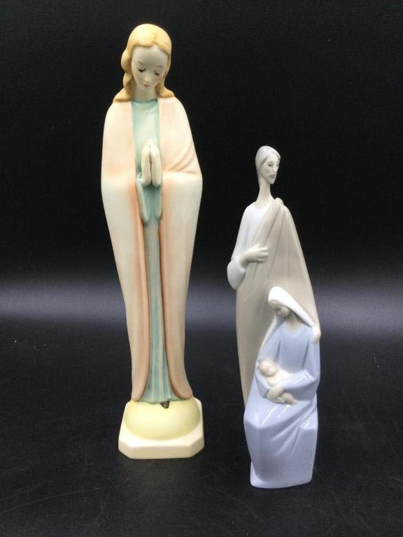 Lot 174: Religious Porcelain  Figures