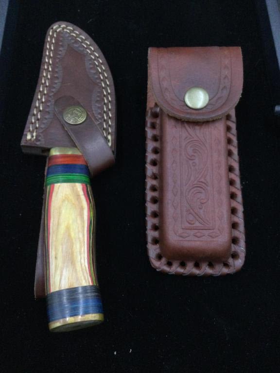Lot 183: Damascus Steel Knife
