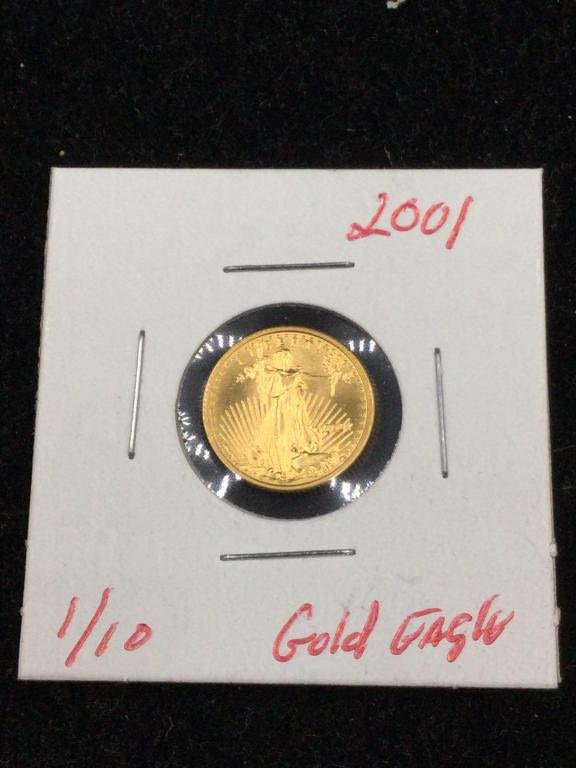 Lot 230: 1/10 Gold Eagle 2001