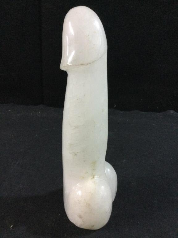 Lot 13: Carved Gemstone Quartz Phallus "Large"
