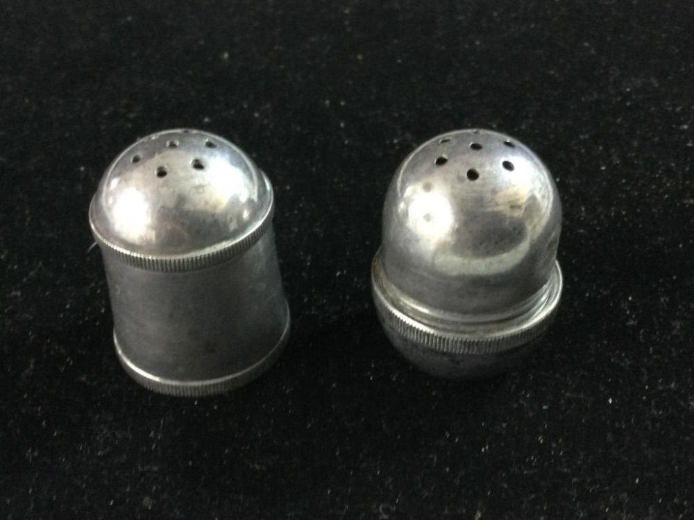 Lot 17: Vintage Silver Salt & Pepper