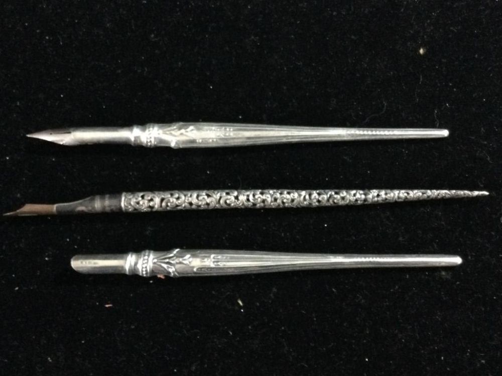 Lot 22: Vintage Sterling Ink Pens