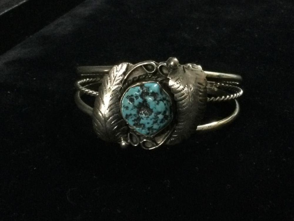 Lot 37: Navajo Cuff Bracelet "Signed"