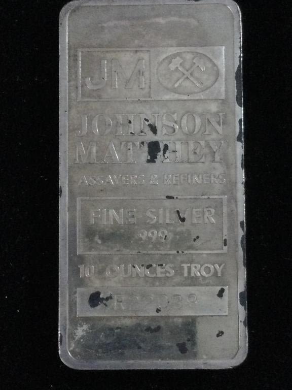 Lot 50: Ten Troy Oz .999 Silver Bar