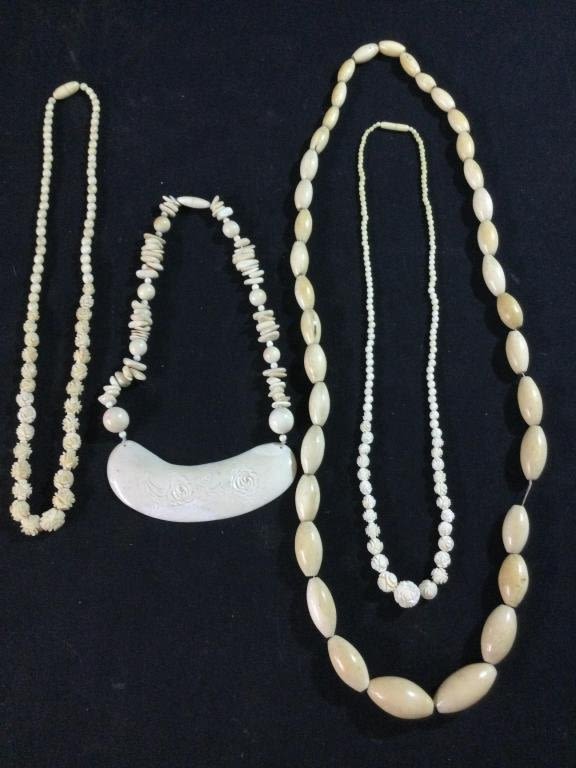 Lot 78: Carved Necklaces