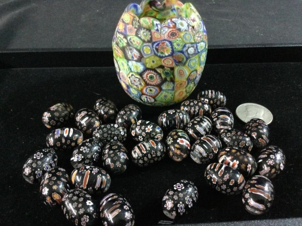 Lot 87: Millefiori & Murano Beads