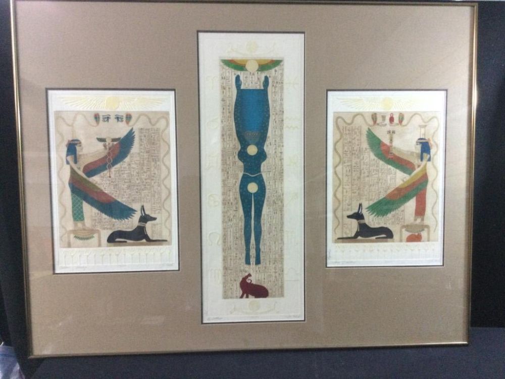 Lot 102: Jan Fleck Egyptian Etching