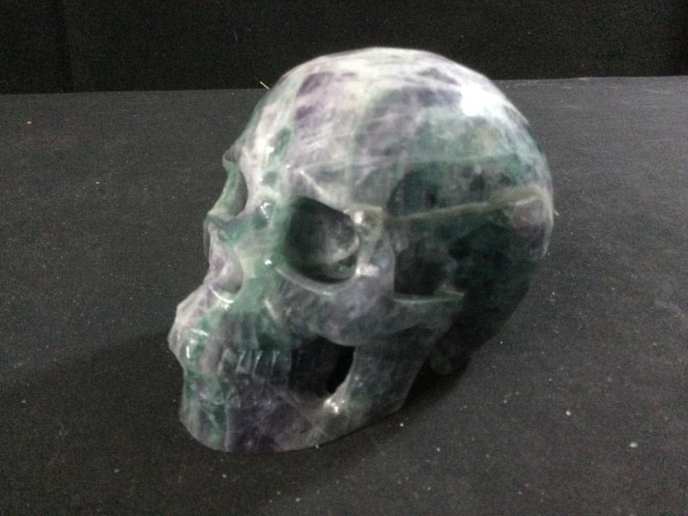 Lot 112: Large Carved Fluorite Skull