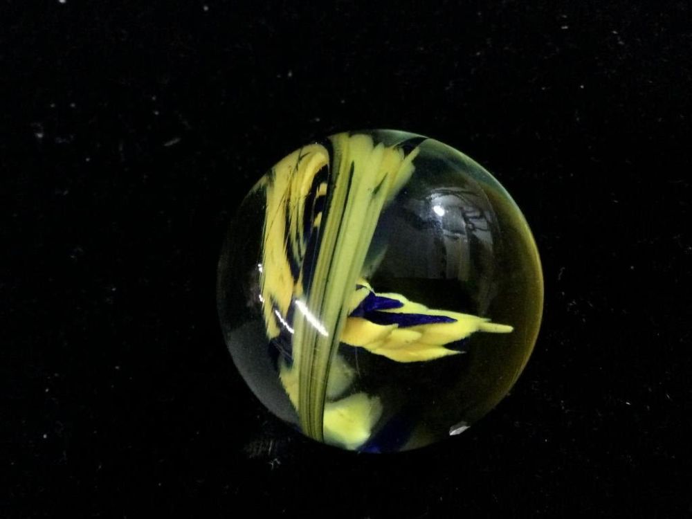 Lot 134: Hand Blown Signed Glass Marble