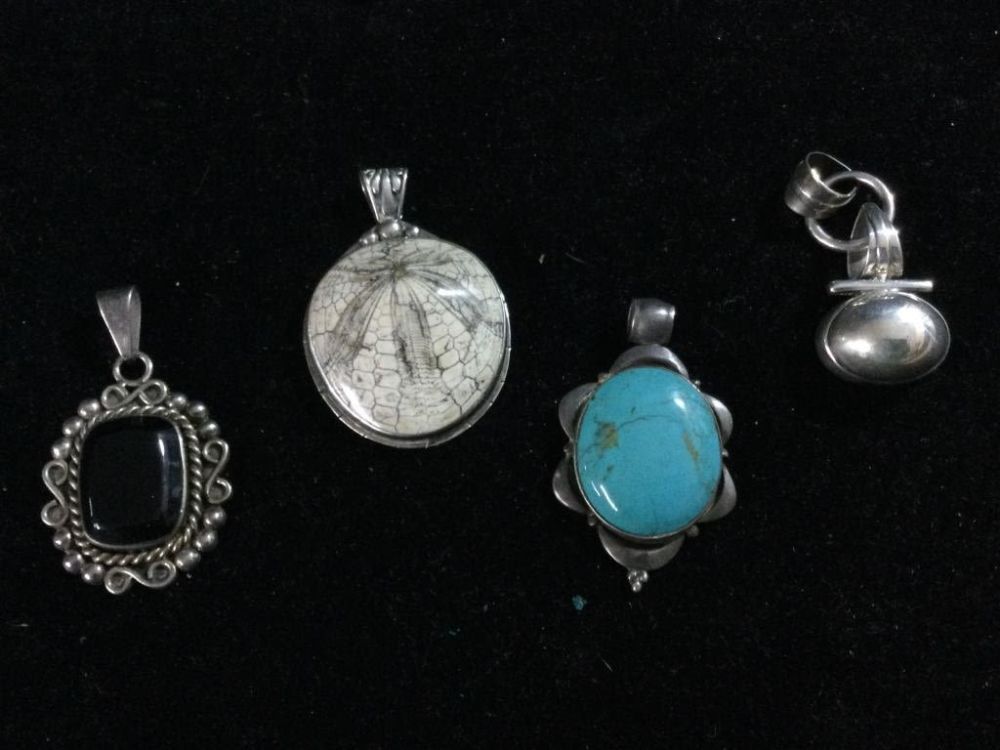 Lot 167: Sterling Pendants
