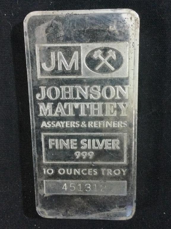 Lot 178: 10 Oz Silver Bar