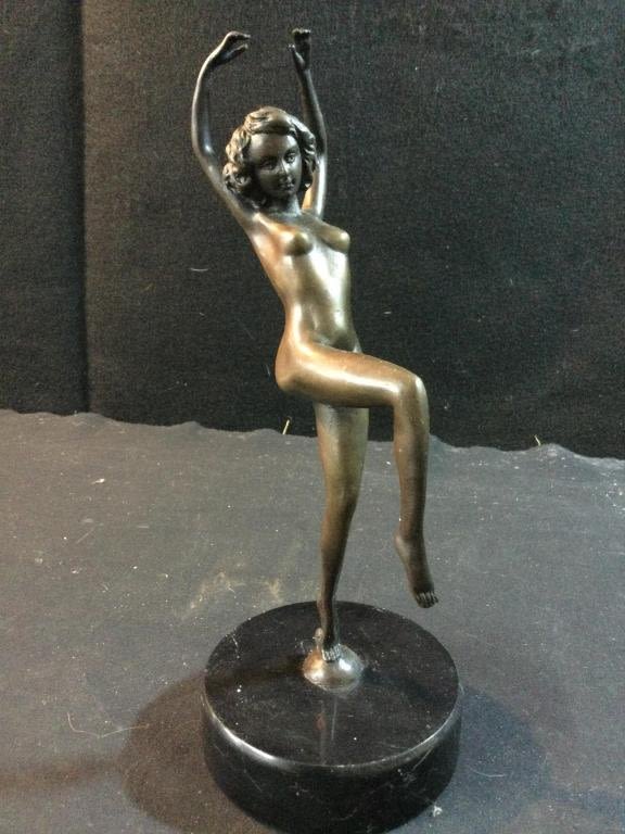 Lot 212: Erotic Bronze Statue