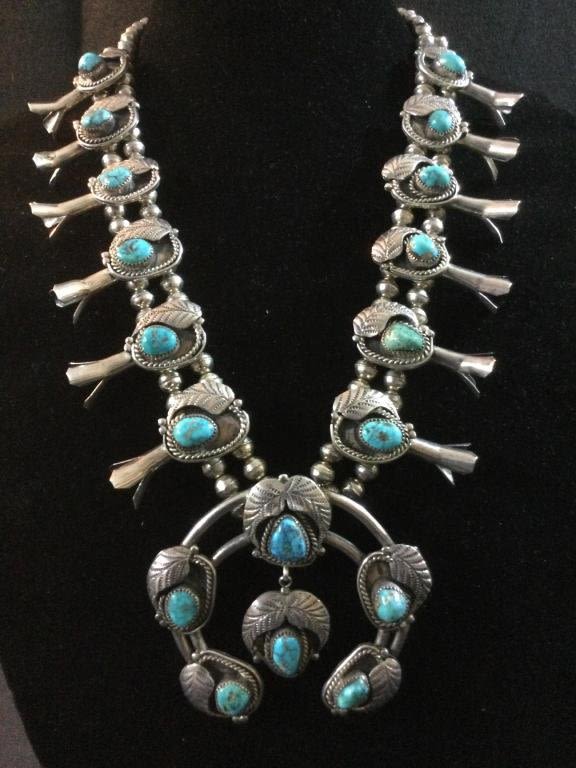 Lot 215: Navajo Large Squash blossom