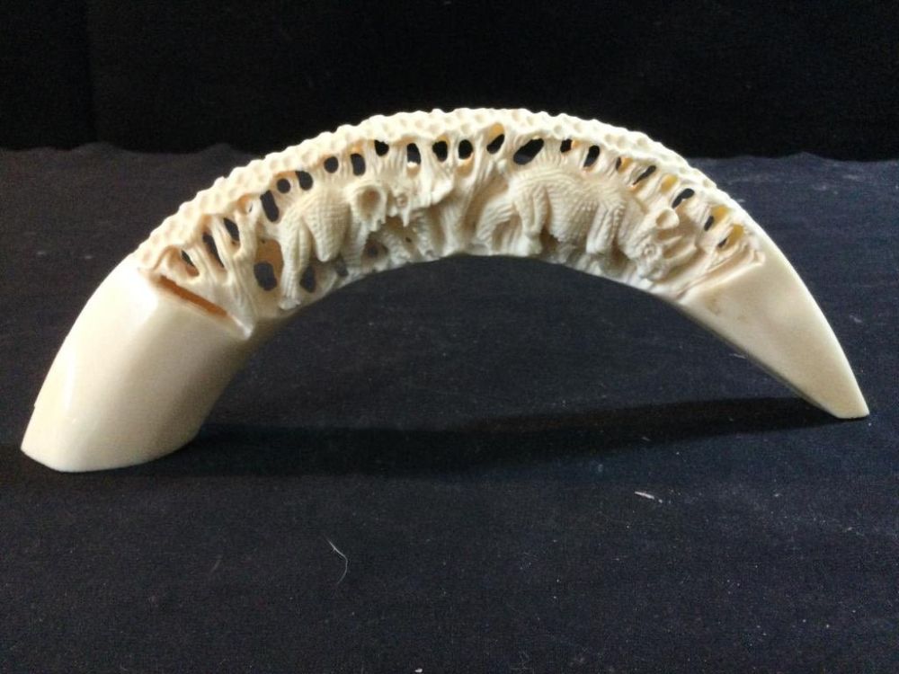 Lot 218: Carved Elephant Bridge