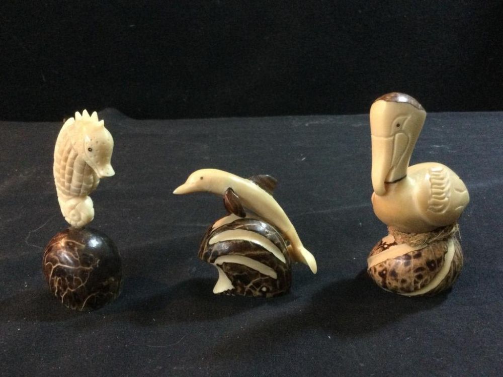 Lot 241: Carved Tagua Nut/Vegetable