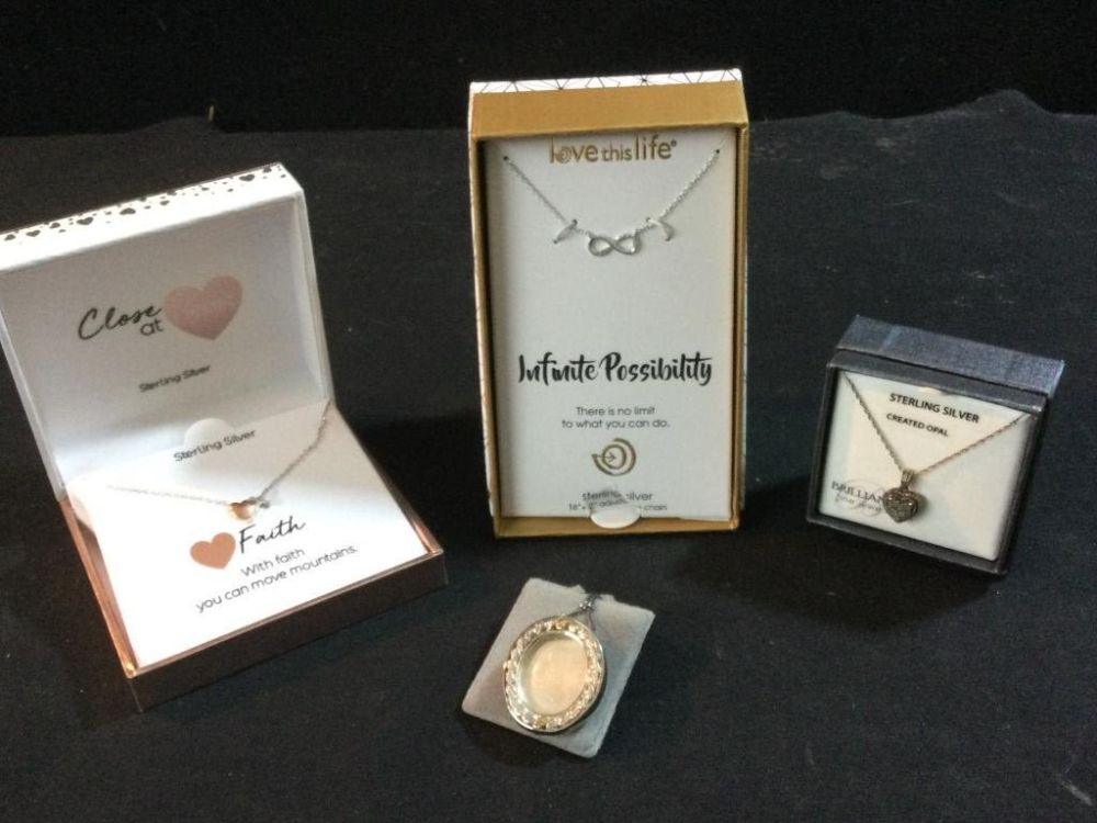 Lot 251: Sterling Necklaces