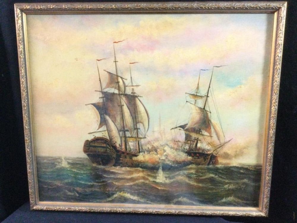 Lot 254: Vintage Oil Painting