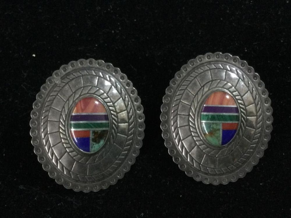 Lot 261: Zuni Earrings