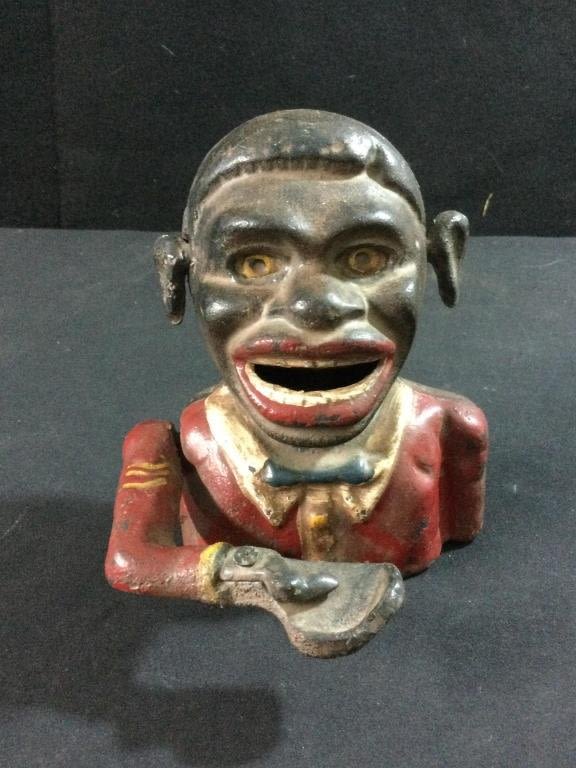Lot 19: Vintage Cast Iron Mechanical Bank