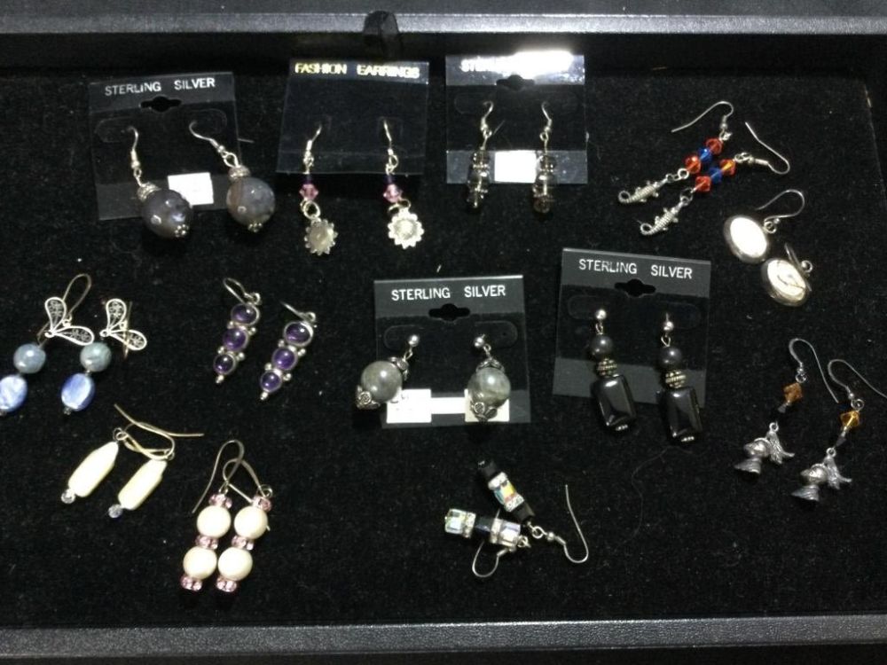 Lot 24: Sterling Earrings