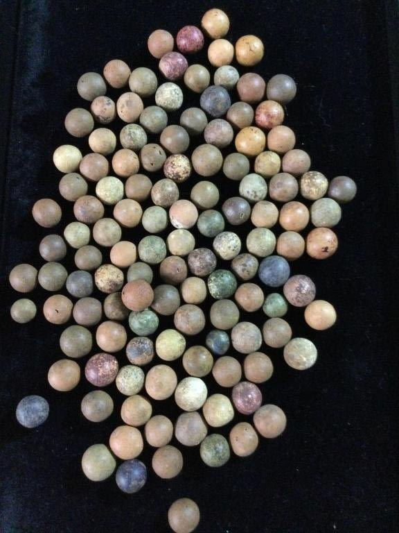 Lot 25: Vintage Clay Marbles